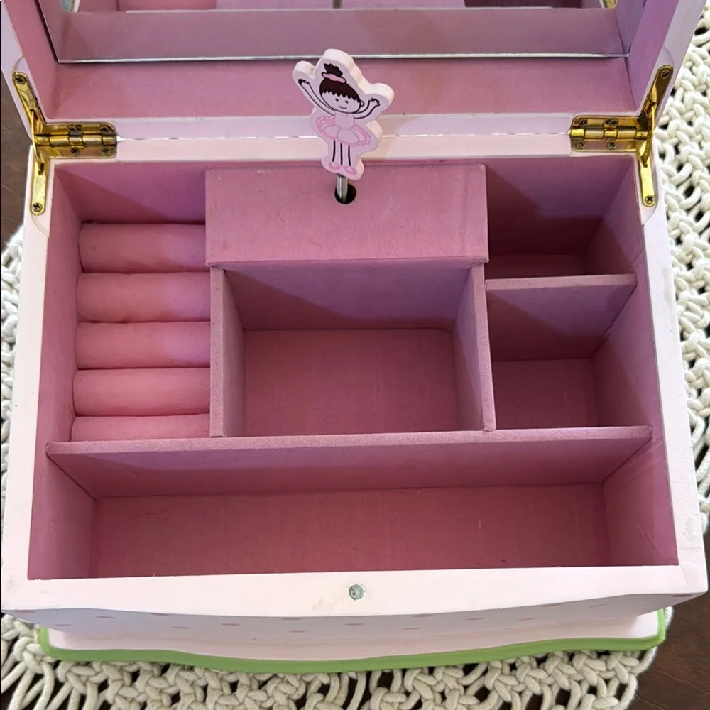 Pink Jewelry Box with Mirror